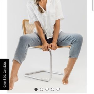 NWT BLANQI Denim Postpartum Support Straight Crop Jeans